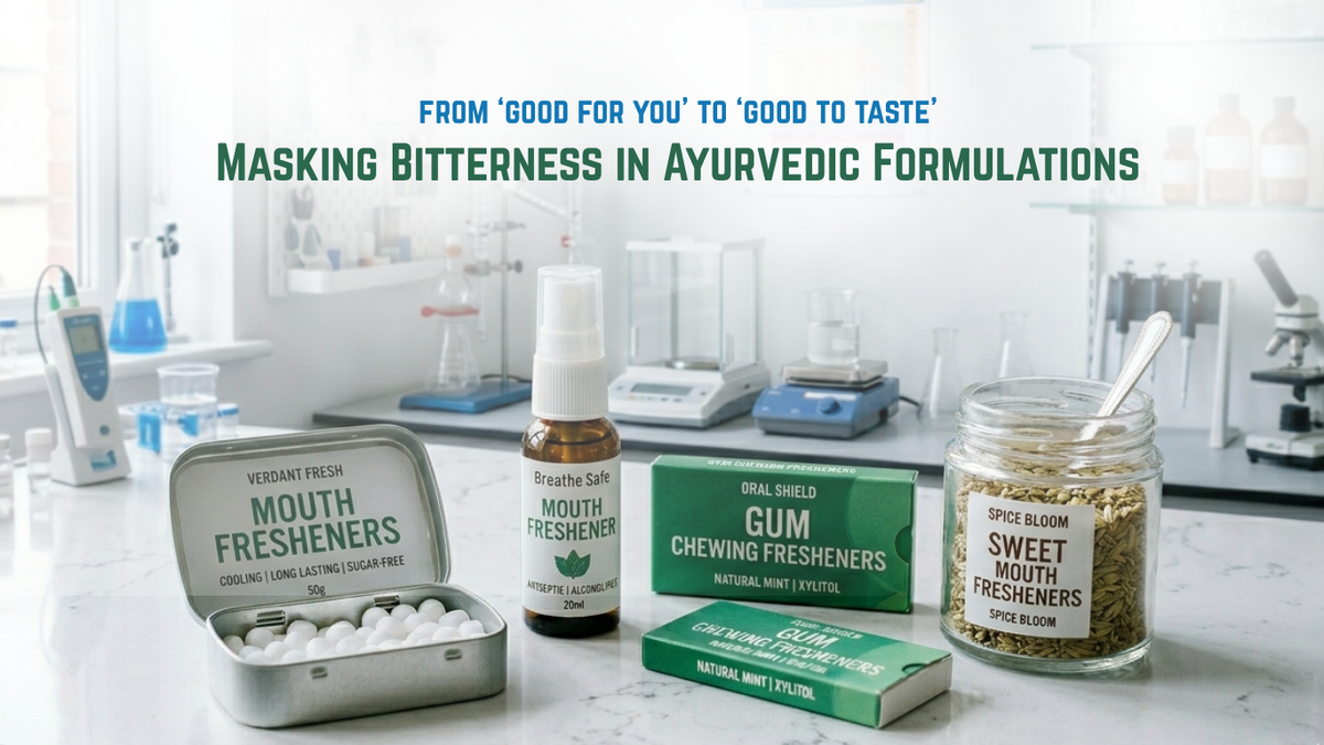 Balancing ‘Good for You’ to 'Good to Taste’: Masking Bitterness in Ayurvedic Formulations